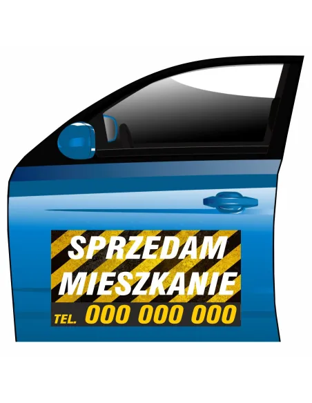 Magnes na Samochód Reklama Magnetyczna Sprzedam Prezentowy