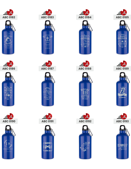 Butelka aluminiowa 500 ml Personalizowany Prezent z Grawerem na urodziny 40