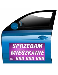 Magnes na Samochód Reklama Magnetyczna Sprzedam Magnes