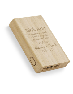 Powerbank Wyjątkowy Prezent indywidualny Grawer podziękowanie dla świadka
