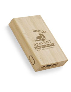 Powerbank Elegancki Prezent z Własnym Grawerem z twoim logo napisem grafiką