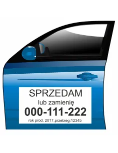 Reklama Magnetyczna – Na Samochód Magnes Sprzedam Lub