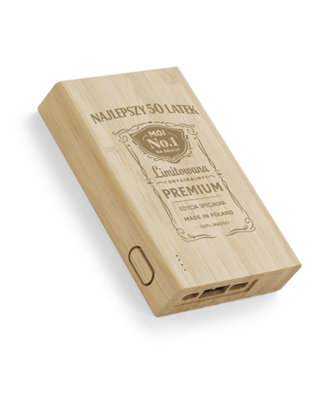 Powerbank Personalizowany Grawerowany Upominek urodzinowy 50 lat