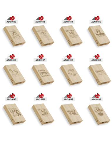 Powerbank Elegancki Prezent z Własnym Grawerem z twoim logo napisem grafiką