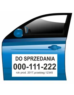 Magnes na Samochód Reklama Magnetyczna do Sprzedania