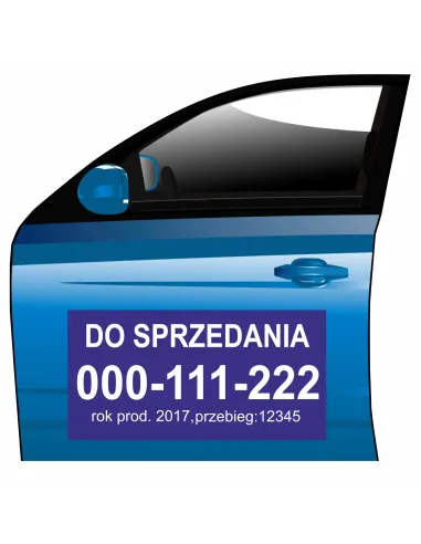 Reklama Magnetyczna Magnes Samochód Sprzedania na Samochód