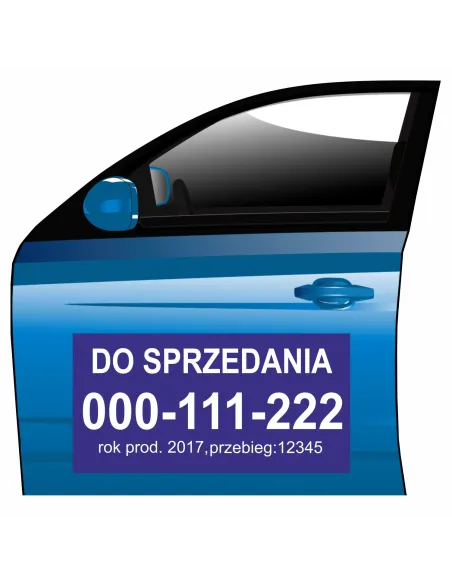 Reklama Magnetyczna Magnes Samochód Sprzedania na Samochód