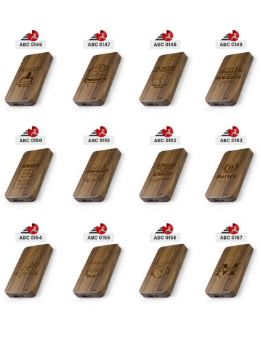 Powerbank bambusowy Personalizowany Grawerowany Upominek na imieniny