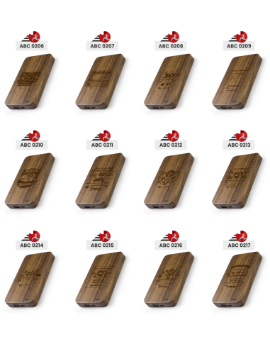 Powerbank bambusowy Wyjątkowy Prezent z Indywidualnym Grawerem dla szwagra