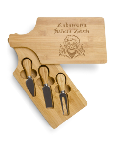 Deska do serów Personalizowany Grawerowany Upominek NA DZIEŃ BABCI