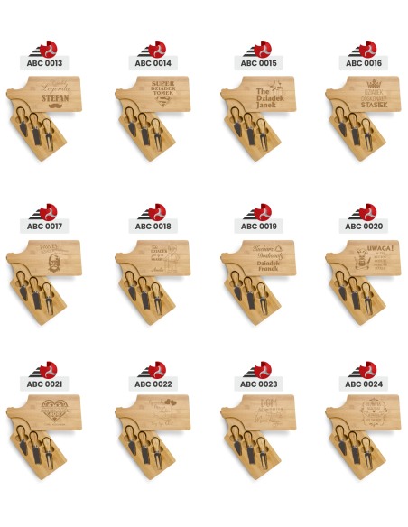 Deska do serów Personalizowany Prezent z Grawerem NA DZIEŃ TATY OJCA