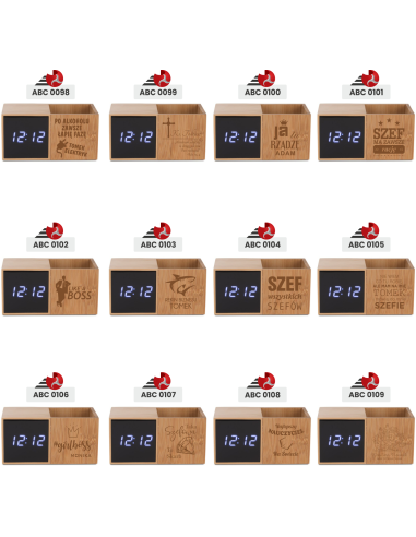 Zegar z przybornikiem Personalizowany Grawerowany Upominek dla farmaceutki