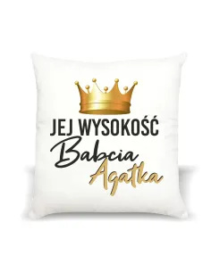 Poduszka Prezent na Dzień Babci i Dziadka z Nadrukiem Jej