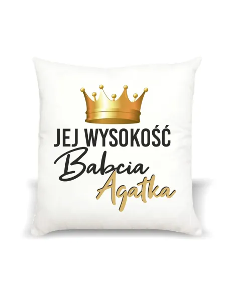 Poduszka Prezent na Dzień Babci i Dziadka z Nadrukiem Jej