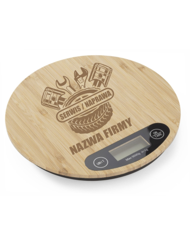 Waga kuchenna Personalizowany Prezent z Grawerem SERWIS NAPRAWA LOGO