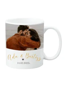 Kubek Personalizowany z Nadrukiem na Prezent na Walentynki