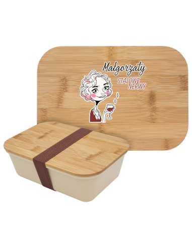 Super PREZENT Z okazji DNIA TATY Lunch box z Indywidualną Grafiką Napisem