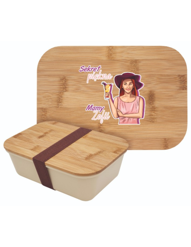 Super PREZENT Z okazji DNIA TATY Lunch box z Indywidualną Grafiką Napisem