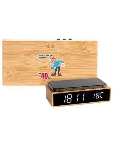 Świetny GADŻET na dzień MAMY Ładowarka Indukcyjna z Własną GRAFIKĄ Logo UV