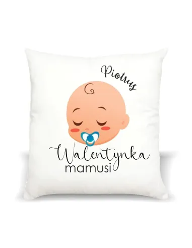 Poduszka Prezent na Walentynki Nadrukiem Imię Walentynka