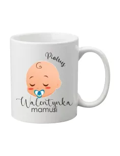 Kubek Prezent na Walentynki z Nadrukiem Imię Walentynka