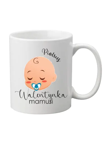 Kubek Prezent na Walentynki z Nadrukiem Imię Walentynka
