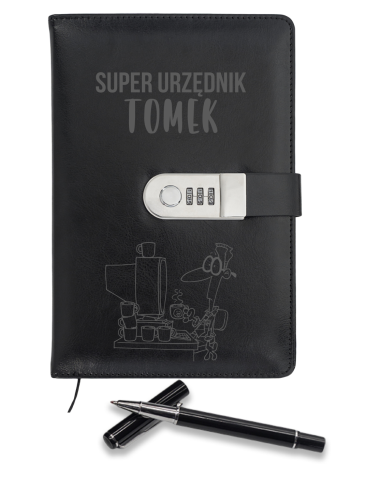 Notes z szyfrem długopis Personalizowany Prezent z Grawerem DLA URZĘDNIKA