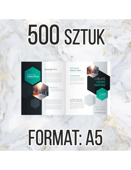 Katalog Firmowy Ofertowy A5 500 szt 8str Projekt Gratis