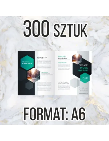 Katalog Firmowy Ofertowy A6 300 szt 12str Projekt Gratis