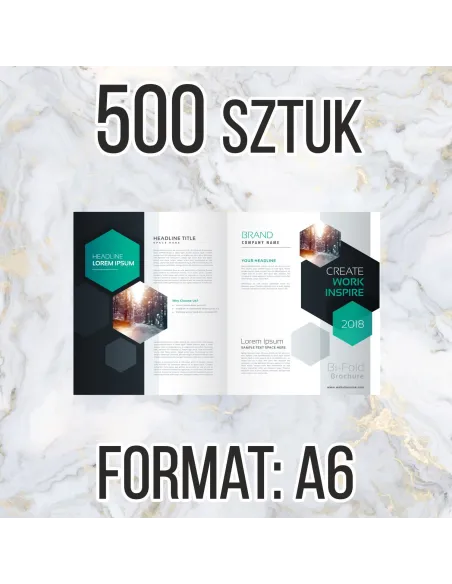 Katalog Firmowy Ofertowy A6 500 szt 12str Projekt Gratis