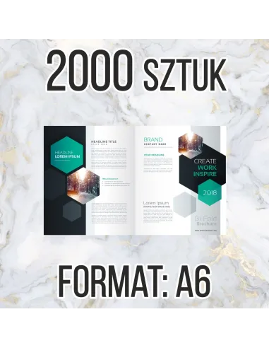 Katalog Firmowy Ofertowy A6 2000 szt Str Projekt Gratis