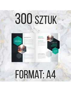 Katalog Firmowy Ofertowy A4 300 szt 8str Projekt Gratis