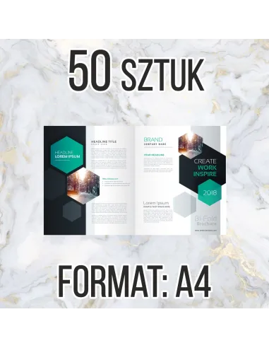 Katalog Firmowy Ofertowy A4 50 szt 12str Projekt Gratis