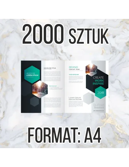 Katalog Firmowy Ofertowy A4 12str 2000 szt + Projekt
