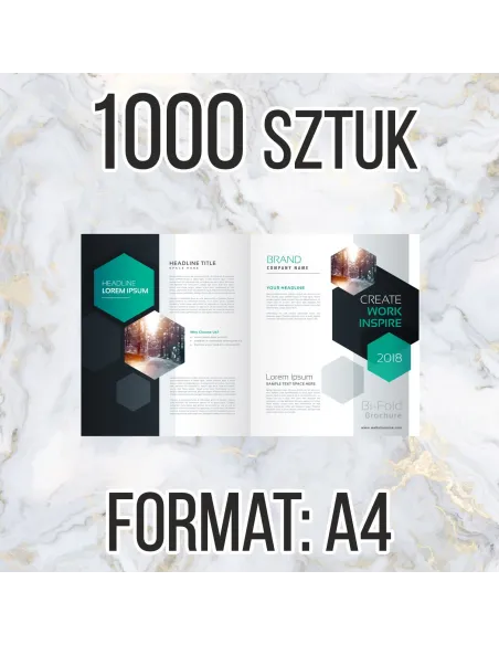 Katalog Firmowy Ofertowy A4 16str 1000 szt + Projekt