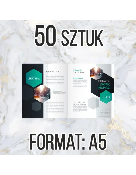 Katalog Firmowy Ofertowy A5 50 szt 16str Projekt Gratis