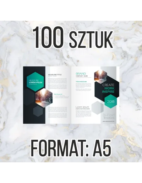 Katalog Firmowy Ofertowy A5 100 szt 12str Projekt Gratis