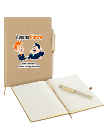 Wyjątkowy Prezent na DZIEŃ TATY Notes z WŁASNĄ GRAFIKĄ Nadrukiem UV Logo