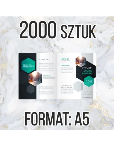 Katalog Firmowy Ofertowy A5 12str 2000 szt + Projekt