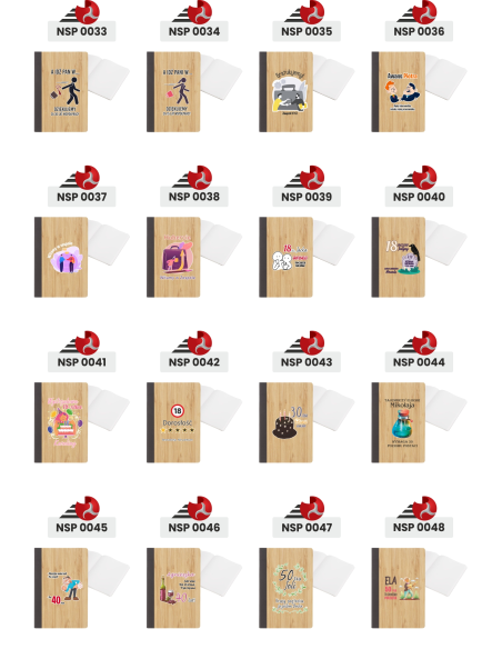 Notes PREZENT z nadrukiem UV na wieczór PANIEŃSKI z Twoją GRAFIKĄ Logo