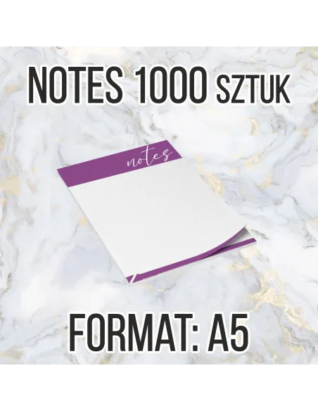 Notesy Reklamowe A5 25 1000szt – Str 1000szt + Projekt