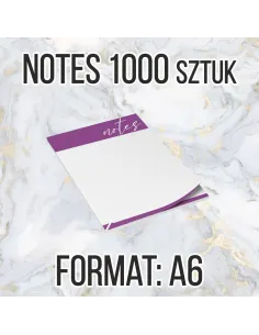 Notesy Reklamowe A6 25 1000szt – Str 1000szt + Projekt