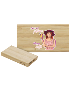 Personalizowany Upominek na DZIEŃ MAMY Powerbank z Grafiką nadrukiem UV
