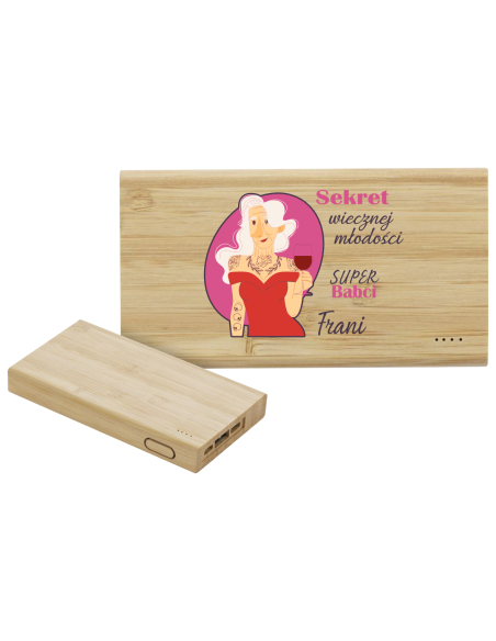Powerbank z NADRUKIEM UV Prezent na 18ste urodziny DOWOLNA GRAFIKA Logo