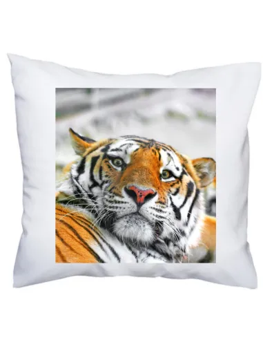 Foto Poduszka Prezent dla Fana Zwierząt z Nadrukiem Tygrys