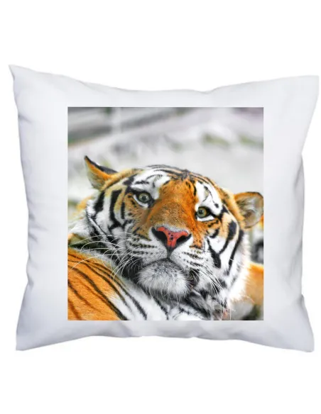 Foto Poduszka Prezent dla Fana Zwierząt z Nadrukiem Tygrys