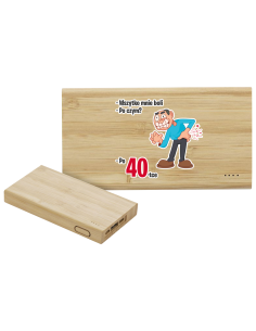 Prezent na 40 urodziny POWERBANK z dowolną GRAFIKĄ Nadrukiem UV Napisem