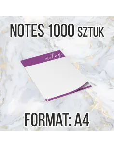 Notesy Reklamowe A4 50 1000szt – Str 1000szt + Projekt