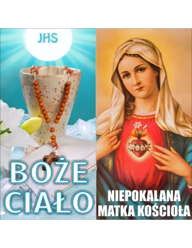Baner na Boże Ciało – Gotowa Dekoracja Ołtarza Kościoła