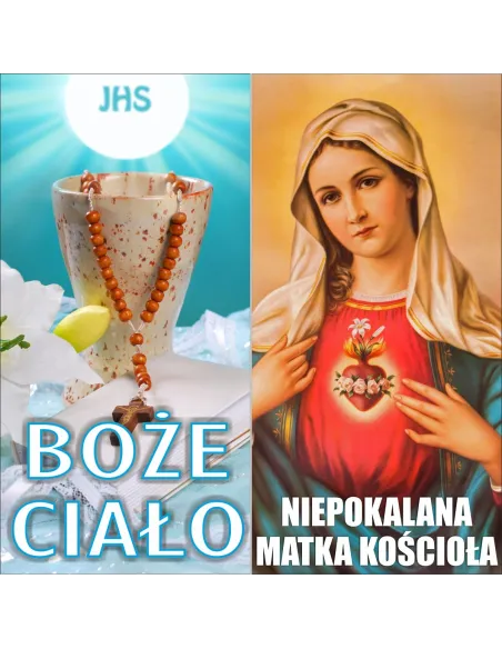 Baner na Boże Ciało – Gotowa Dekoracja Ołtarza Kościoła